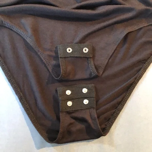 ModCloth- Black Mock/Turtleneck Long Sleeve Body Suit NWT - Picture 5 of 10